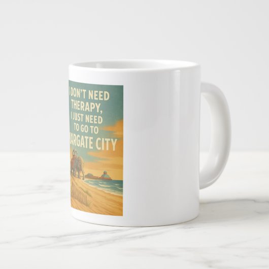 Ik heb geen therapie nodig, ik heb alleen Margate  Grote Koffiekop (Voorkant rechts)