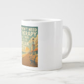 Ik heb geen therapie nodig, ik heb alleen Ocean Ci Grote Koffiekop (Voorkant rechts)