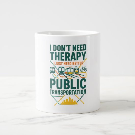 Ik heb geen therapie nodig, ik heb alleen openbaar grote koffiekop (Voorkant)