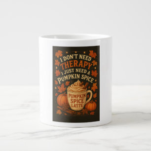 Ik heb geen therapie nodig, ik heb een pompoenspec grote koffiekop