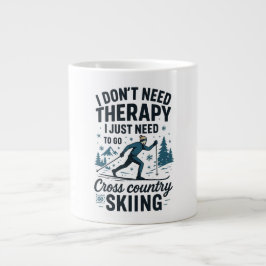 Ik heb geen therapie nodig, ik heb langlaufen nodi grote koffiekop