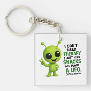 Ik heb geen therapie nodig, ik heb snacks nodig Bu Sleutelhanger
