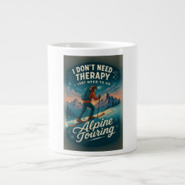 Ik heb geen therapie nodig, ik moet alpine toeren grote koffiekop