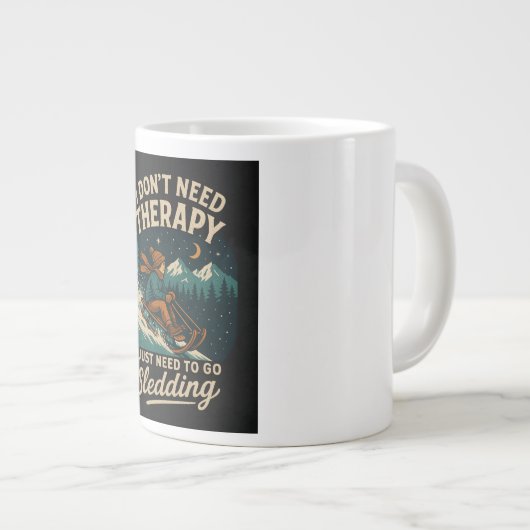 Ik heb geen therapie nodig, ik moet gewoon gaan ro grote koffiekop (Voorkant rechts)