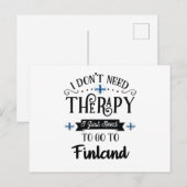 Ik heb geen therapie nodig, ik moet gewoon naar Fi Briefkaart (Voorkant / Achterkant)