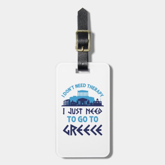 Ik heb geen therapie nodig. Ik moet gewoon naar Gr Bagagelabel (Voorkant verticaal)