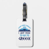 Ik heb geen therapie nodig. Ik moet gewoon naar Gr Bagagelabel (Achterkant verticaal)