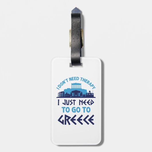 Ik heb geen therapie nodig. Ik moet gewoon naar Gr Bagagelabel (Achterkant verticaal)