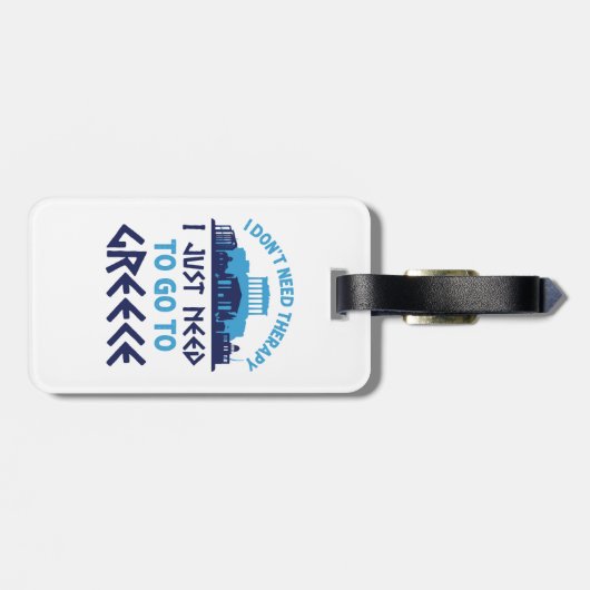 Ik heb geen therapie nodig. Ik moet gewoon naar Gr Bagagelabel (Achterkant horizontaal)