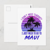 Ik heb geen therapie nodig. Ik moet gewoon naar Ma Briefkaart (Voorkant / Achterkant)