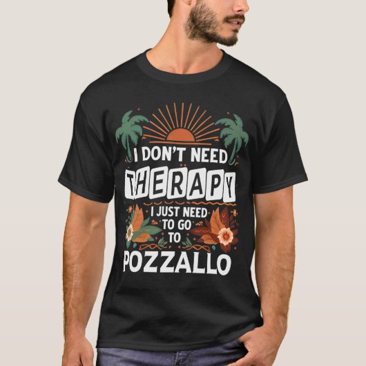 Ik heb geen therapie nodig Ik moet gewoon naar Poz T-shirt (Voorkant)
