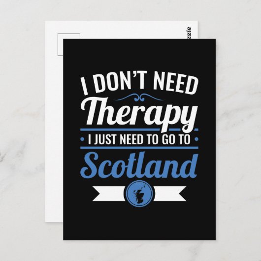 Ik heb geen therapie nodig. Ik moet gewoon naar Sc Briefkaart (Voorkant / Achterkant)