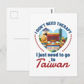 Ik heb geen therapie nodig. Ik moet gewoon naar Ta Briefkaart (Voorkant / Achterkant)