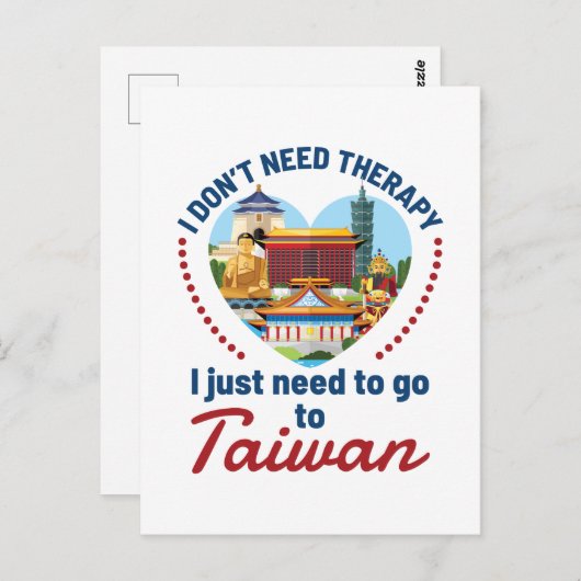 Ik heb geen therapie nodig. Ik moet gewoon naar Ta Briefkaart (Voorkant / Achterkant)