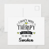 Ik heb geen therapie nodig, ik moet gewoon naar Zw Briefkaart (Voorkant / Achterkant)