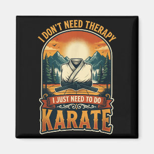 Ik heb geen therapie nodig Karate Martial Artist V Magneet