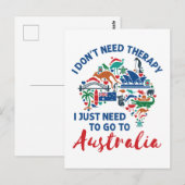 Ik heb geen therapie nodig om naar Australië te ga Briefkaart (Voorkant / Achterkant)