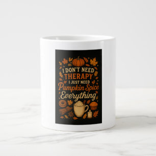 Ik heb geen therapie nodig, pompoenkruid alles1 grote koffiekop