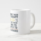 Ik heb geen therapie nodig, wetten die van toepass grote koffiekop (Voorkant rechts)