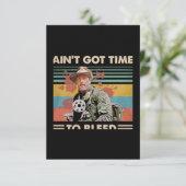 Ik heb geen tijd om te blazen kaart (Staand voorkant)