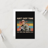 Ik heb geen tijd om te blazen kaart (Voorkant / Achterkant in situ)