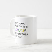 Ik heb geen tijd voor de potloden om het uit te le koffiemok (Voorkant links)