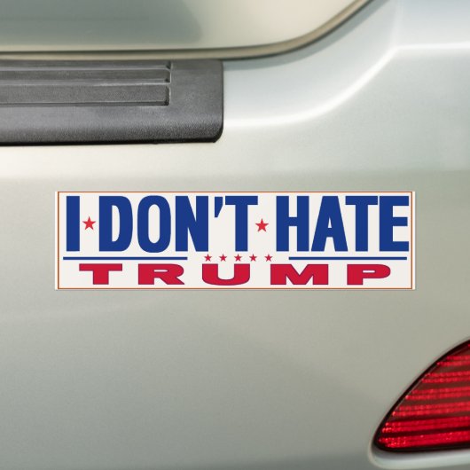 IK HEB GEEN TRUMP BUMPERSTICKER (Op auto)