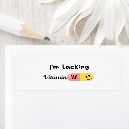 Ik heb geen vitamine U Etiket (Insitu)