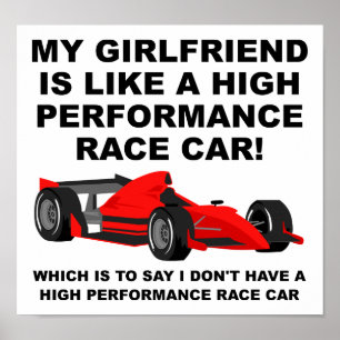 Ik Heb Geen Vriendinnetje Grappig Bord Poster