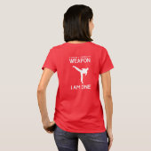Ik heb geen wapen nodig t-shirt (Achterkant volledig)