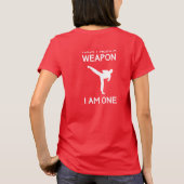 Ik heb geen wapen nodig t-shirt (Achterkant)