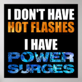 Ik heb geen warme flitsen... ik heb stroompieken. poster (Voorkant)