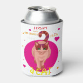 Ik heb geen wekker nodig. Ik heb een kat. Blikjeskoeler (Blikje Voorkant)