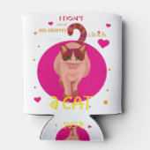 Ik heb geen wekker nodig. Ik heb een kat. Blikjeskoeler (Achterkant)