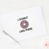 Ik heb geen zin in Puns Ovale Sticker (Envelop)