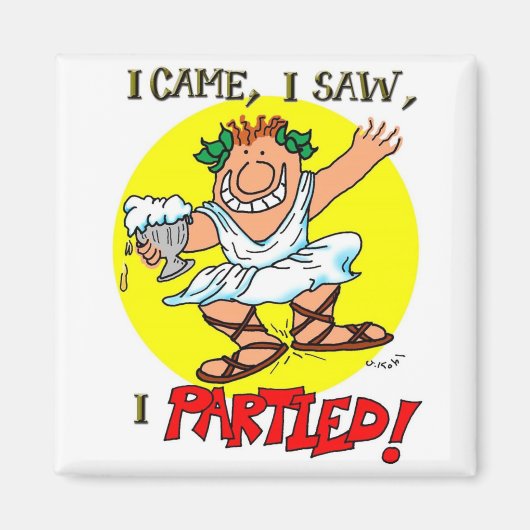 Ik heb gefeest magneet (Voorkant)