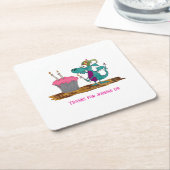 Ik heb geholpen! kartonnen onderzetters (Schuin)