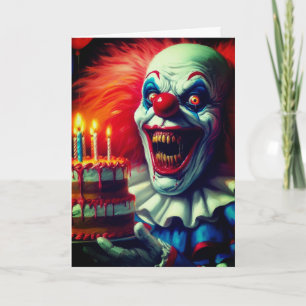 Ik heb gehoord dat het je verjaardagshorror clown kaart