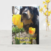 Ik heb gehoord dat het jouw geboorte-grappige kaar kaart (Gele Bloem)