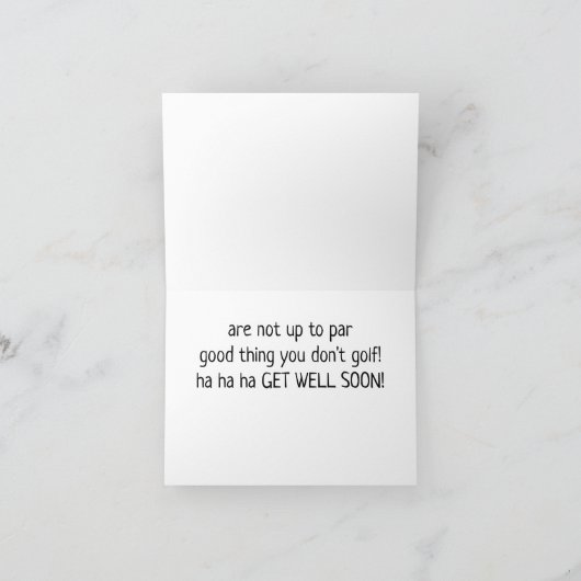 IK HEB GEHOORD DAT JE JE NIET GOED VOELT:( KAART (Binnen)