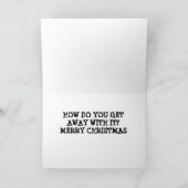 IK HEB GEHOORD DAT JE **NAUGHTY** WAS DIT JAAR FEESTDAGEN KAART (Binnen)