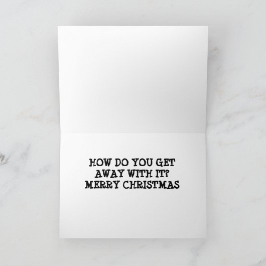 IK HEB GEHOORD DAT JE **NAUGHTY** WAS DIT JAAR FEESTDAGEN KAART (Binnen)