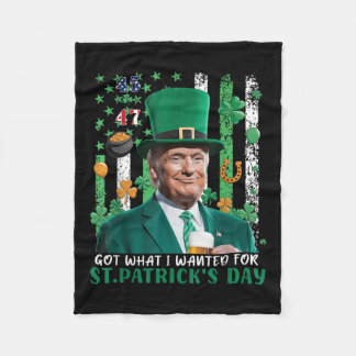 Ik heb gekregen wat ik wilde voor St Patrick's Day Fleece Deken