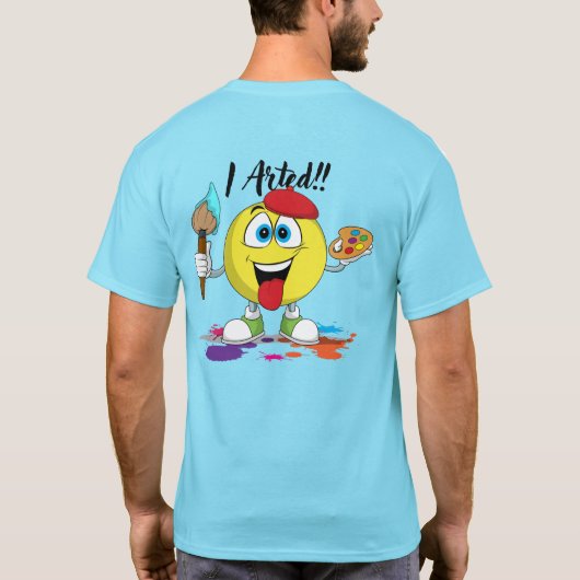 Ik heb gekund! Grappige kunstleraar en elementaire T-shirt (Achterkant)