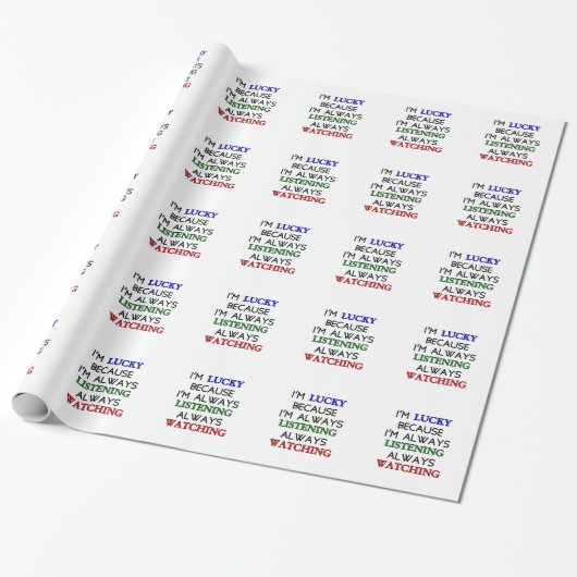 Ik heb Geluk Cadeaupapier (Uitgerold)