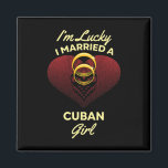 Ik heb geluk dat ik getrouwd ben met een Cubaanse  Magneet<br><div class="desc">Ik heb geluk dat ik getrouwd ben met een Cubaanse bruiloftsman</div>