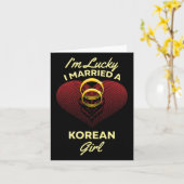 Ik heb geluk dat ik met een Koreaanse bruiloftsman Kaart (Gele Bloem)