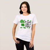 Ik heb geluk en ik ga het doen | St. Patrick's Day Tri-Blend Shirt (Voorkant volledig)