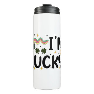 Ik heb geluk Fijne St. Patrick's Dag Thermosbeker