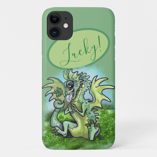 " ik heb geluk ! " Lucky Shamrock Dragon Case-Mate iPhone Case (Achterkant)
